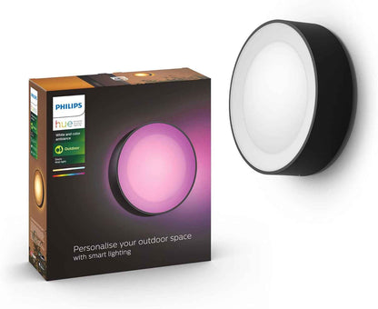 Philips Hue White Et Color Ambiance DAYLO, Applique Murale Extérieure, Noire, Fonctionne Avec Alexa, Google Assistant Et Apple Homekit