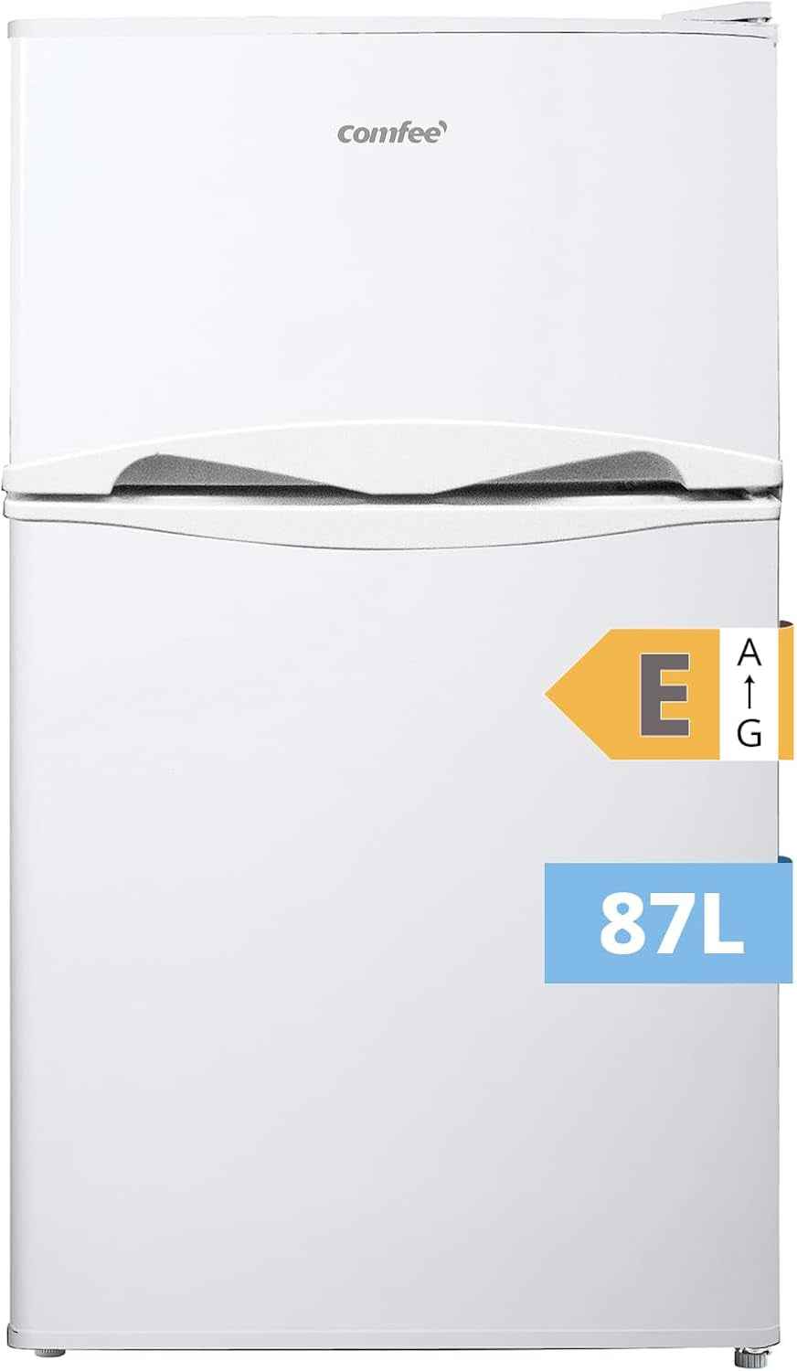 ' 87L Frigo Congelateur, Petit Frigo, Refrigerateur Combi, Blanc | Réfrigérateur Combi, Avec Éclairage, Étagères Amovibles, Thermostats Réglables, Portes Réversibles