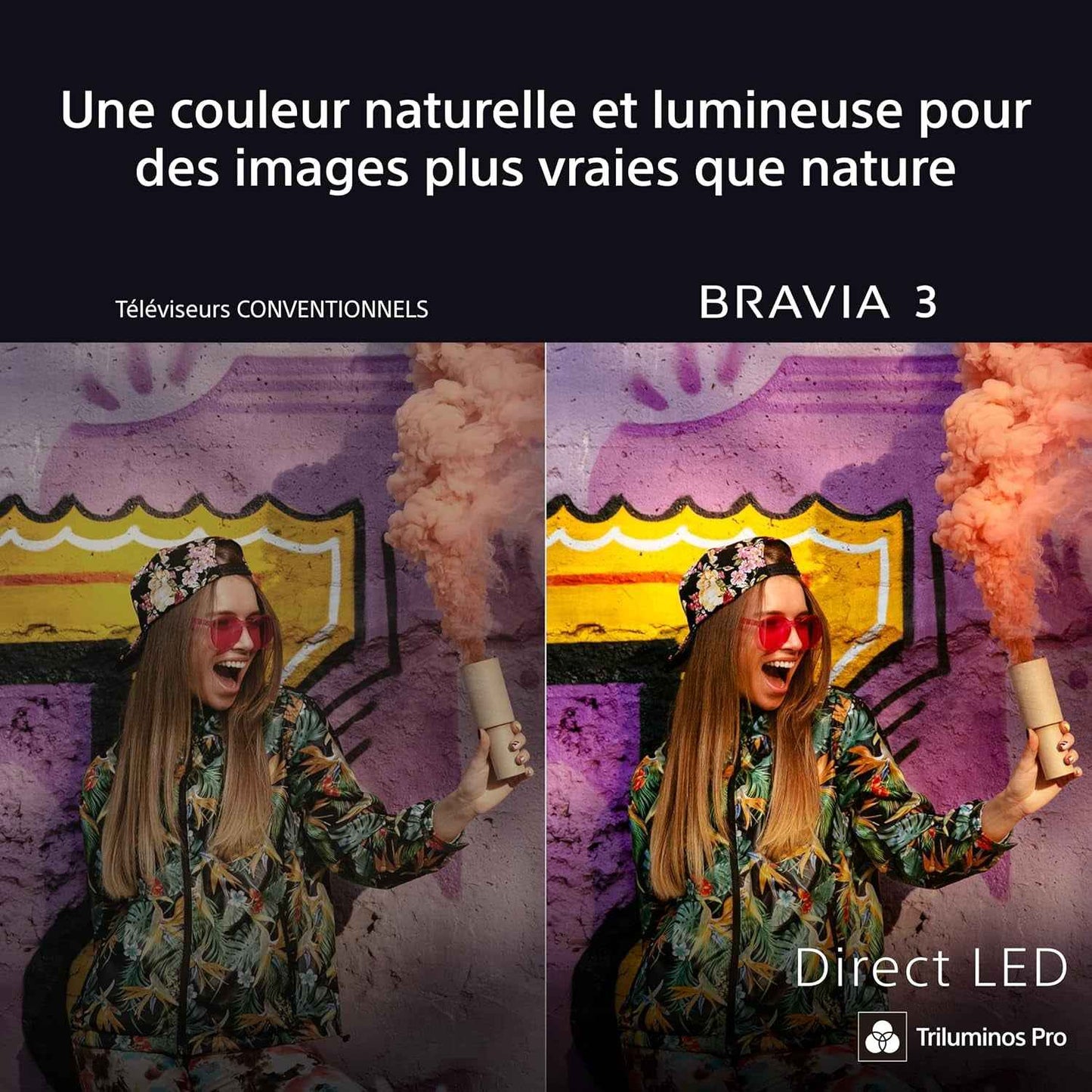 Sony BRAVIA 3 Direct LED 75’ | X-Balanced Speaker | Dolby Vision/Atmos | IMAX Enhanced | Google TV (2025) | Google Cast | Apple Airplay 2| Dashboard Eco 2 | Menu Jeu 2