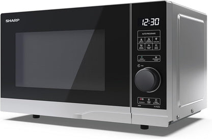 YC-PS204AE-S Micro-Ondes 700 W 20 L 10 Niveaux De Puissance Fonction Eco Décongélation Sécurité Enfant Argenté/Noir