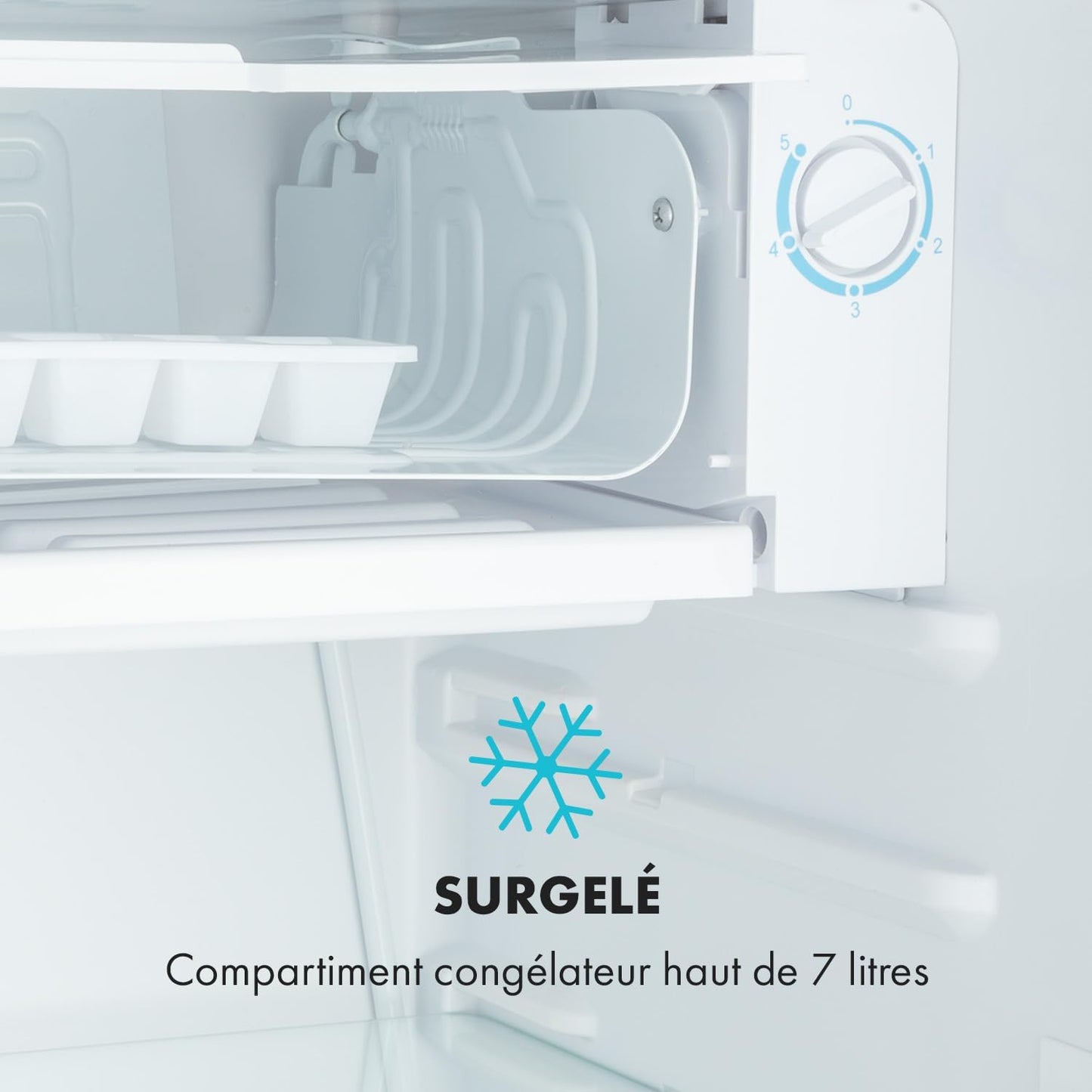 Beercracker - Réfrigérateur 90 L, 90 L, Classe D'Efficacité Énergétique E, Compartiment Congélateur, 3 Compartiments De Porte, Décapsuleur Sur L'Appareil, 2 Clayettes En Verre, Rouge