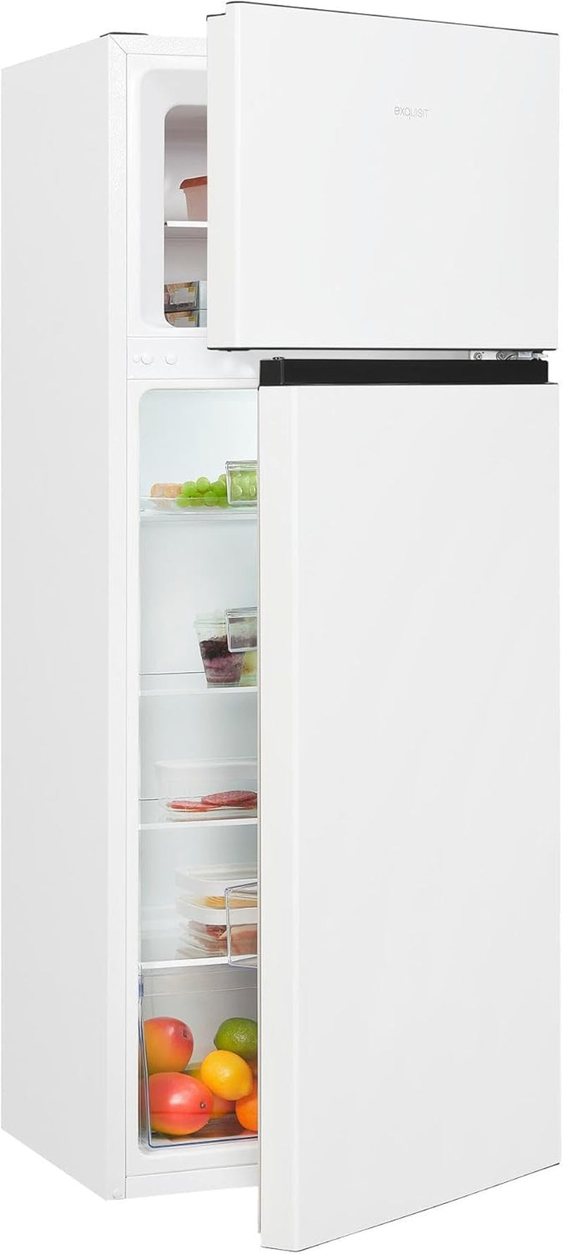 Exquisit Réfrigérateur Et Congélateur KGC270-45-010E Blanc | Appareil Sur Pied | Volume 205 L | Blanc