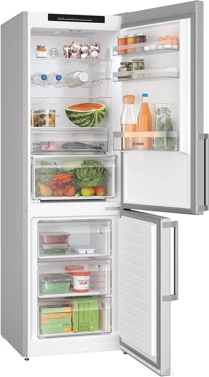 KGN36VLDT Série 4 Réfrigérateur Combiné Pose-Libre - 321 L - 186 X 60 (H X L) - Inox