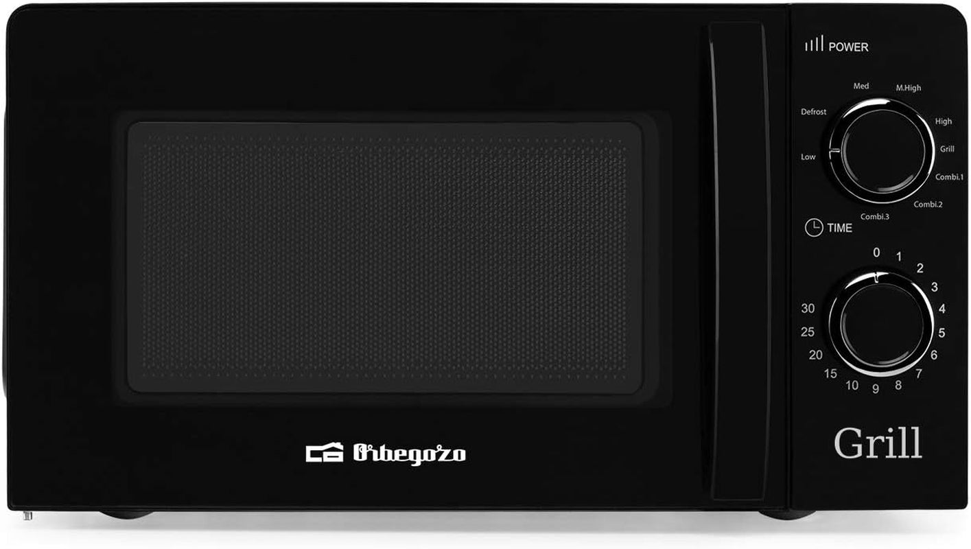MIG 2131 - Four À Micro-Ondes Avec Grill, 20 L De Capacité, 5 Niveaux De Fonctionnement Et 3 Fonctions Combinées, Minuterie Jusqu’À 30 Min, 700 À 900 W, Noir