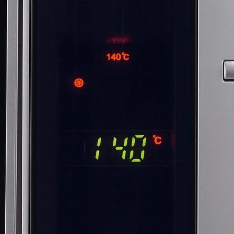 Four À Micro-Ondes 30 L, 2 500 W, Avec Fonction Gril Et Chaleur Tournante, Avec 5 Niveaux De Puissance, 10 Programmes Automatiques, Inox/Noir, MW 7775