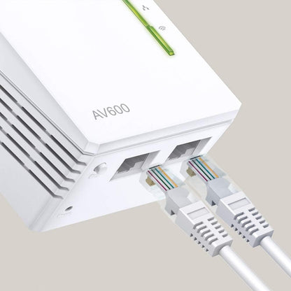 TL-WPA4220T KIT - CPL 600 Mbps Avec 2 Ports Ethernet, 1 CPL Filaire + 2 CPL Wi-Fi - Étendez Votre Connexion Internet Dans Chaque Pièce De La Maison