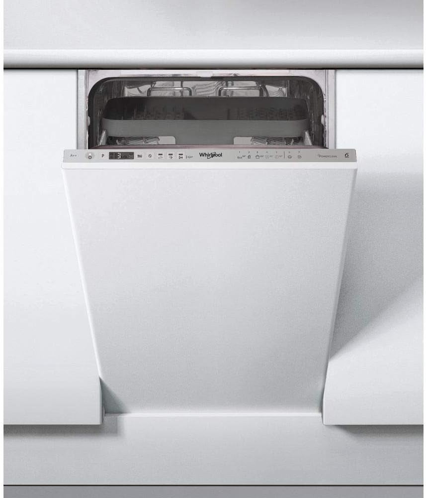 Whirlpool WSIO 3T223 PCE X Lave-Vaisselle Entièrement Intégré 10 Places A++ - Lave-Vaisselles (Entièrement Intégré, Compact (45 Cm), Acier Inoxydable, Boutons, 1,3 M, 1,55 M)