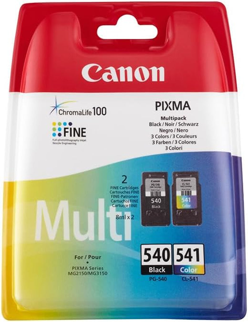 Canon PG-540/CL-541 Cartouche Multipack Noire + Couleur (Multipack Plastique)