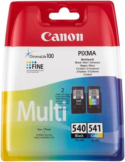 Canon PG-540/CL-541 Cartouche Multipack Noire + Couleur (Multipack Plastique)