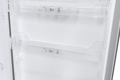 Exquisit Réfrigérateur KS16-V-H-040E Inoxlook | Meuble Sur Pied | Volume 127 L | Inoxlook | Étagères En Verre Et Compartiment À Légumes | Éclairage | Étagères De Porte | Butée De Porte Interchangeable