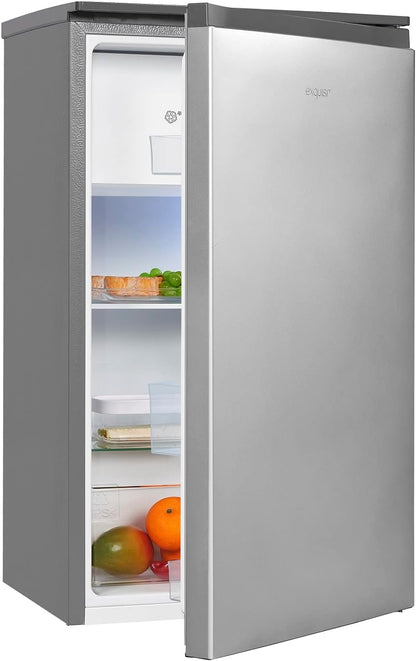 Exquisit KS117-3-010E Kühlschrank, 48Cm Breit, 82 L, LED, Silber