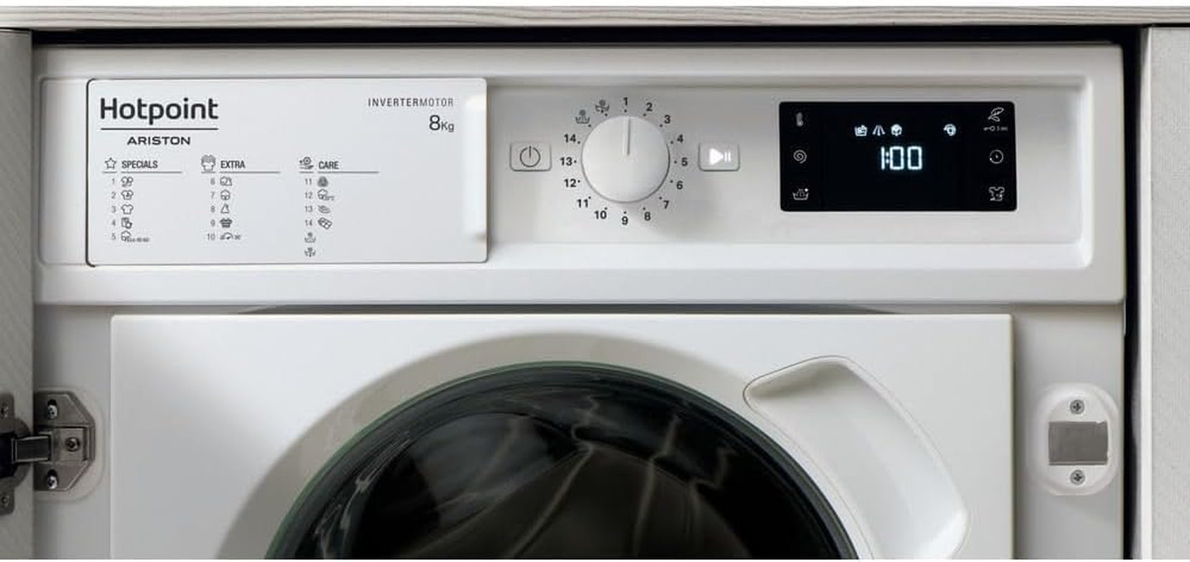 HOTPOINT ARISTON Lave Linge Encastrable BIWMHG81485EU, 8 Kgs, 1400Tr/Mn,