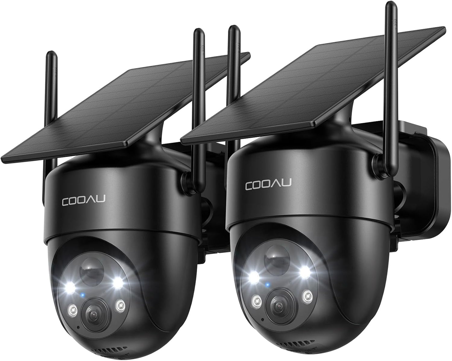 2K Camera Surveillance Wifi Exterieure Sans Fil, Caméra Solaire 3MP | 360° PTZ, Wi-Fi 6, Recharge Basse Luminosité, Détection PIR Intelligente, Appairage Bluetooth, 2.4 Ghz, IP66, 2 Paquets