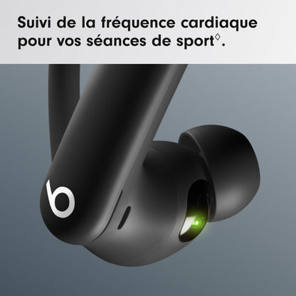Power Pro 2 Écouteurs Bluetooth Sans Fil- Suppression Du Bruit, Suivi De La Fréquence Cardiaque, IPX4, JusquʼÀ 45H Avec Étui De Recharge, Compatible Apple & Android - Obsidienne