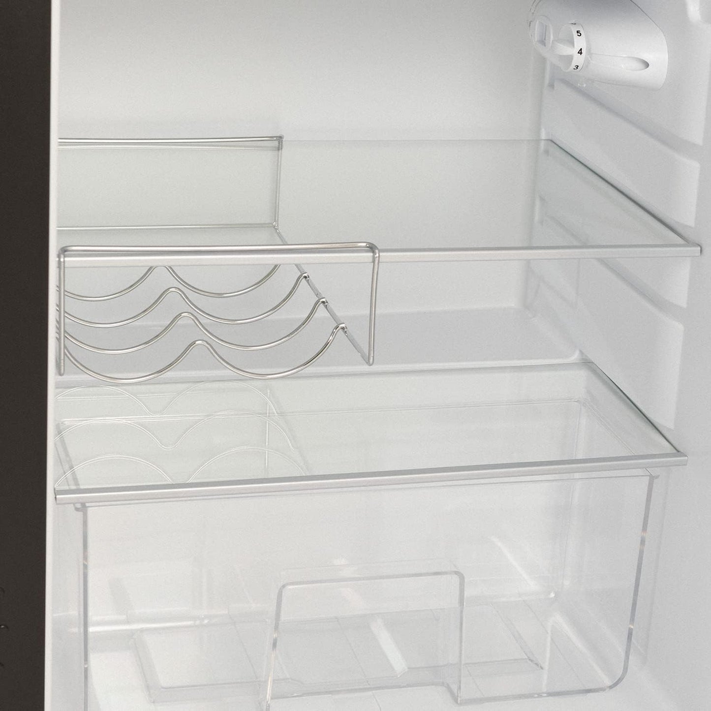 / RETRO FRIDGE 83.5 ROSE Gold/Réfrigérateur Noir Avec Poignée or Rose/Pratique Et Fonctionnel, Matériaux Résistants