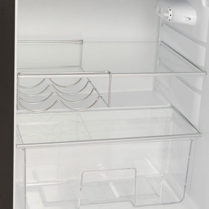 / RETRO FRIDGE 83.5 ROSE Gold/Réfrigérateur Noir Avec Poignée or Rose/Pratique Et Fonctionnel, Matériaux Résistants