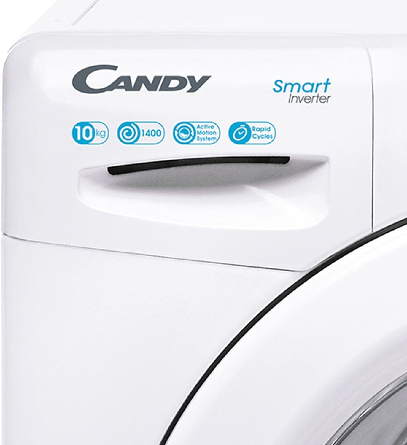 Smart CS 1410TXME/1-S Machine À Laver À Chargement Frontal, 10 Kg, 1400 Tours, Connectivité NFC, Pose Libre, 60 X 58 X 85 Cm, Blanc, Classe A
