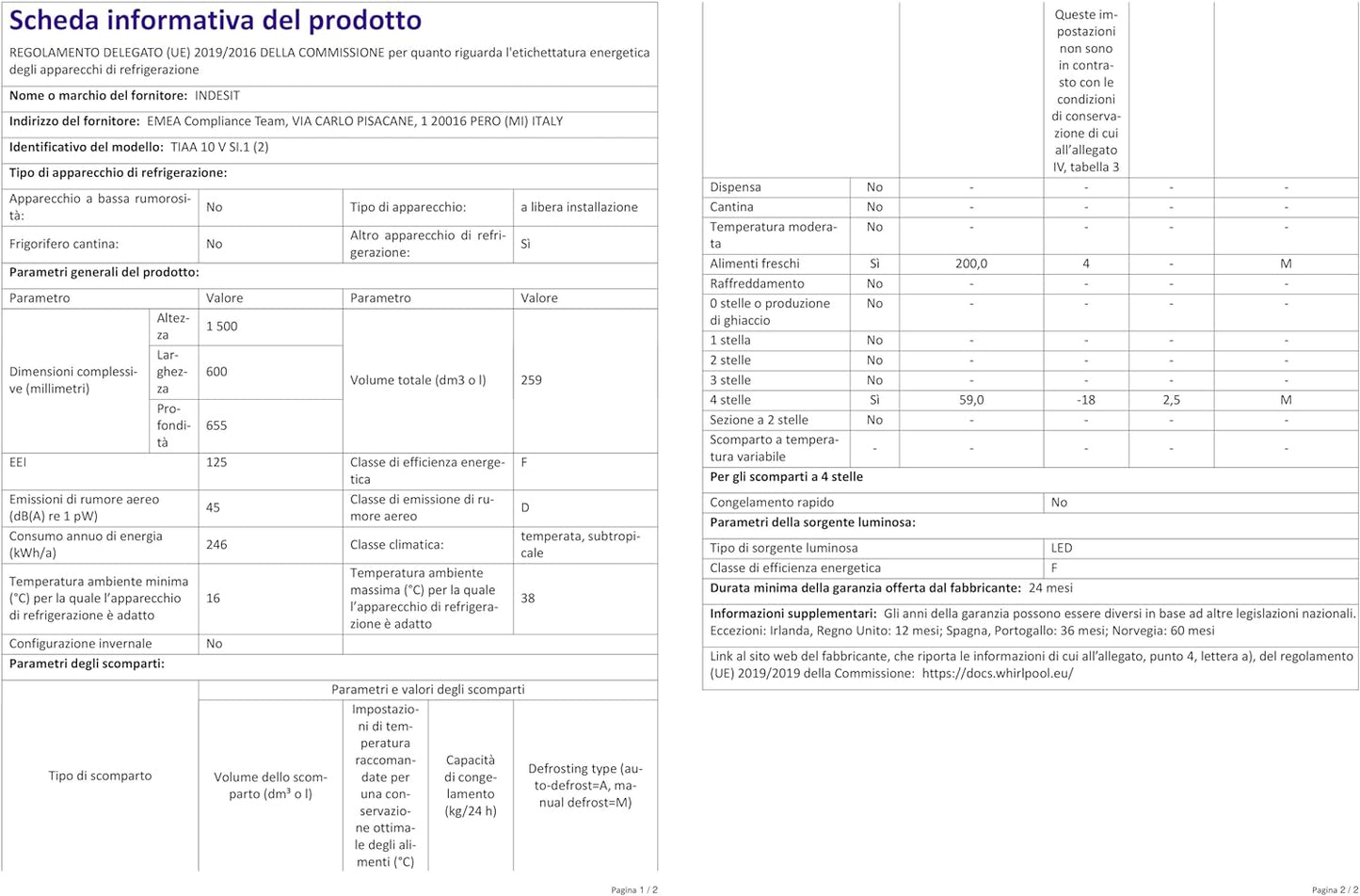 Indesit TIAA 10 V SI Autonome 251L A+ Acier Inoxydable - Réfrigérateurs-Congélateurs (251 L, N-ST, 2 Kg/24H, A+, Nouvelle Zone Compartiment, Acier Inoxydable)