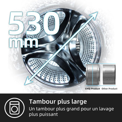 8/5Kg Lave-Linge Séchant Avec Classe A/D Pour Petit Foyer Gris | Lavage Vapeur, Programme Literie, Baby Care, Doudoune, Moteur Inverter, 1400 T/Min, 520Mm, 76Db, CW85862HX