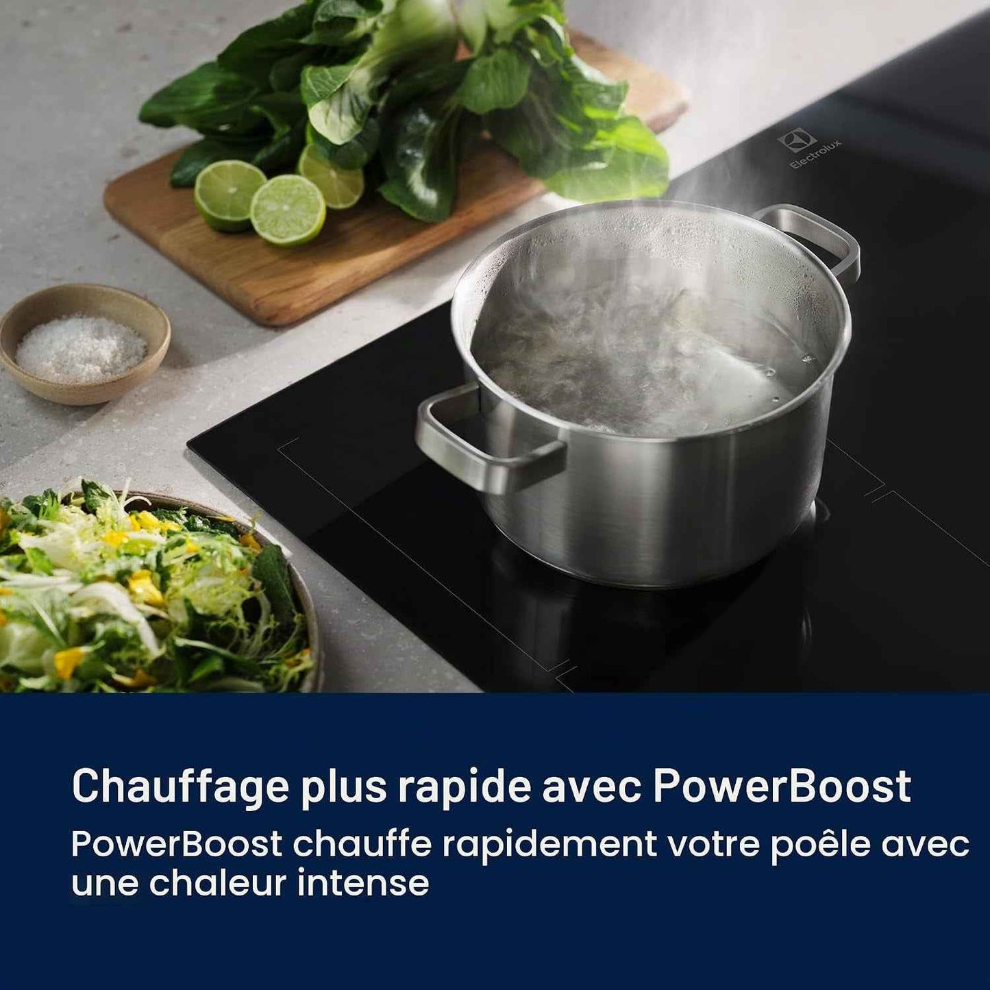 Table De Cuisson À Induction 59Cm 3 Feux 7200W Flexinduction Noir - EIV63343