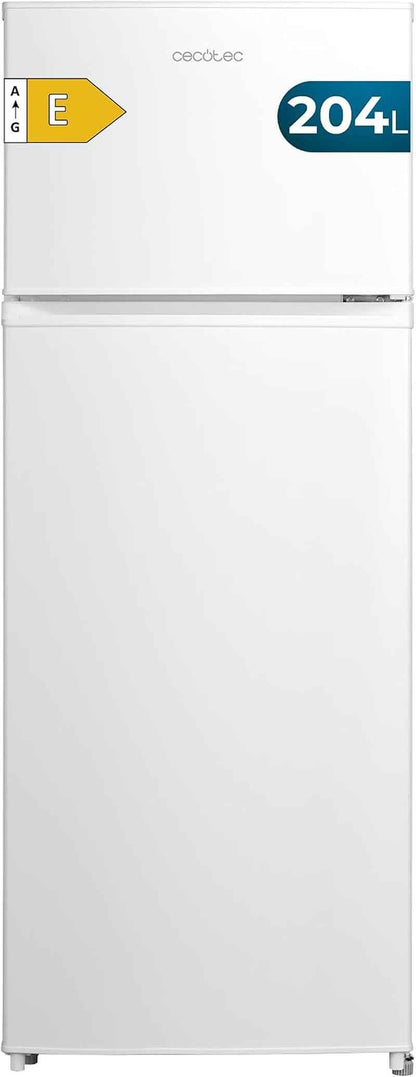 Réfrigérateur Combiné Bolero Coolmarket 2D 204 White E, 204L, 143 Cm De Hauteur, 55 Cm De Largeur, Classe E, Silencieux, Éclairage LED, Compresseur Inverter Plus, Technologie Cyclique, Blanc