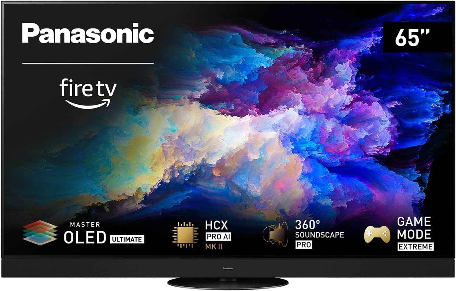 Panasonic Téléviseur OLED 65 Pouces Avec Fire TV, Master OLED Ultimate, HCX Pro AI MK II, Soundscape Pro, Game Mode Extreme