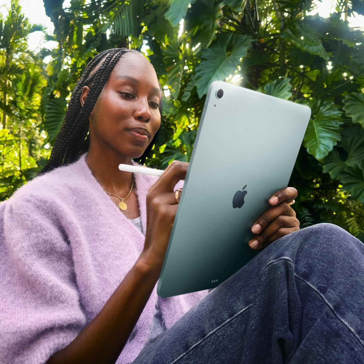 Ipad Air 11 Pouces Avec Puce M3 :  Intelligence, Écran Liquid Retina, 512 Go, Caméras Avant/Arrière 12 Mpx, Wi-Fi 6E Et Connectivité Cellulaire 5G, Touch ID, Autonomie D’Une Journée – Mauve