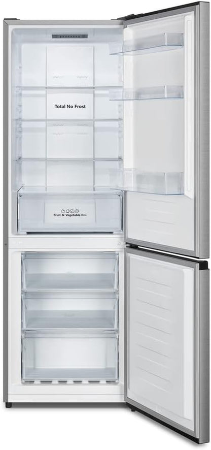 Hisense RB372N4AC2 Réfrigérateur-Congélateur Autoportante 292 L E Acier Inoxydable
