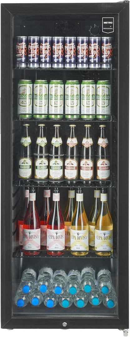 METRO Professional Réfrigérateur À Boissons GSC4240B, 237 L, Refroidissement Statique, 110 W, Noir, Bar, Restauration