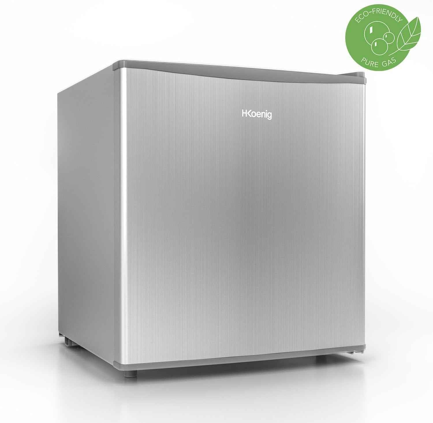 Mini Réfrigérateur Frigo FGX490 Gris, 45L Compact, Silencieux, Porte Réversible, Thermostat Réglable, Compartiment Glaçons 4L, Pieds Réglables, 39 Db
