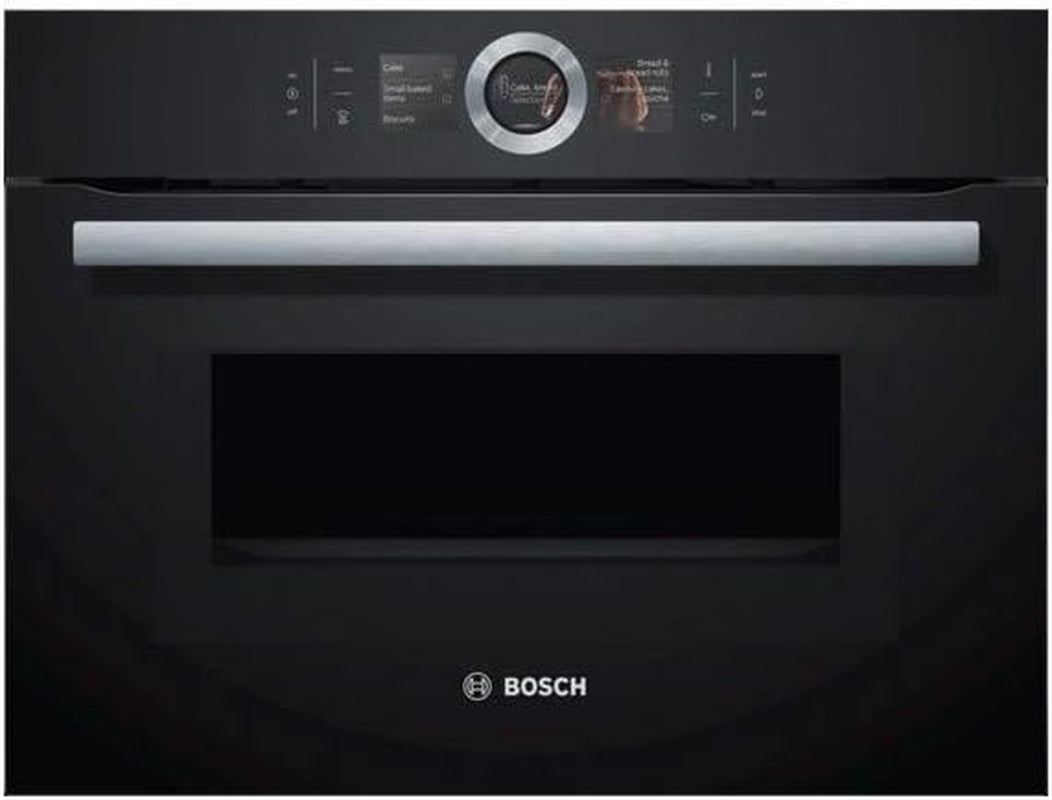 Four Encastrable Ecoclean  CMG636BB1 - Four Multifonction Chaleur Tournante + Microondes / 45 Litres / Inox / Porte Classique (2 Vitres) / Hauteur 45 Cm