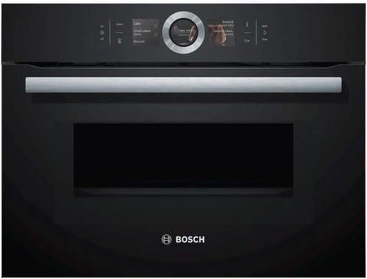 Four Encastrable Ecoclean  CMG636BB1 - Four Multifonction Chaleur Tournante + Microondes / 45 Litres / Inox / Porte Classique (2 Vitres) / Hauteur 45 Cm
