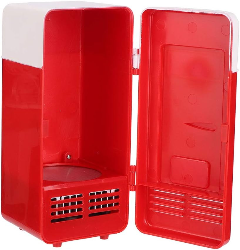 Mini Réfrigérateur, Mini Bureau USB Mini Chauffage Portable Refroidissement Double Usage Réfrigérateur Portable Refroidisseur De Boissons Pour Les Soins De La Peau Nourriture