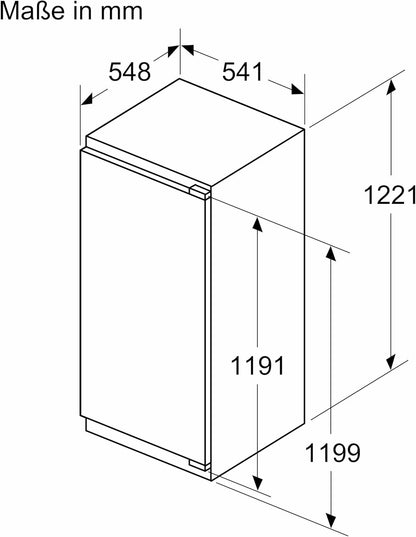 Réfrigérateur Encastrable 1 Porte KI41RVFE0, IQ300, 204 Litres, Niche 122.5 Cm