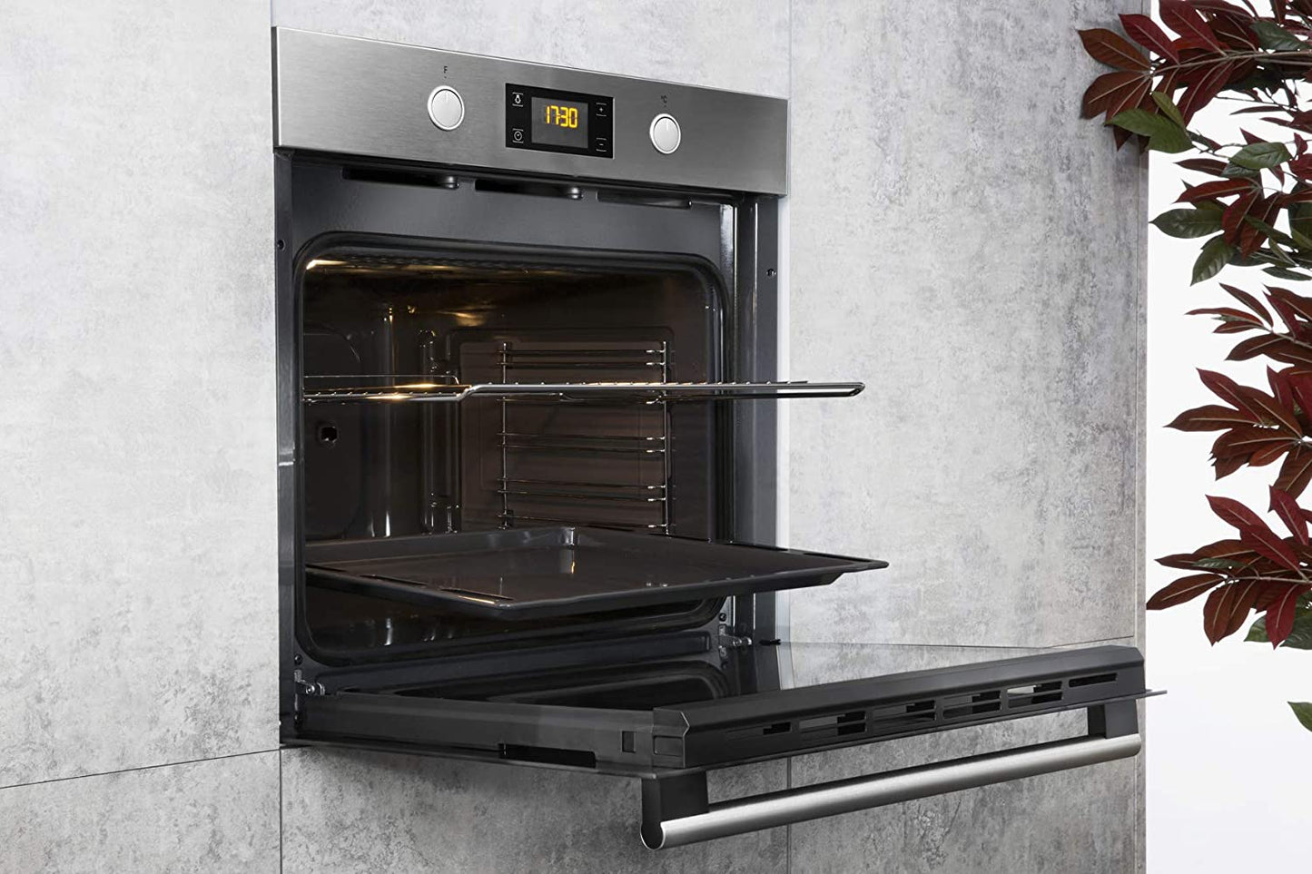 Bauknecht BAR2 KP8V2 in Four Encastrable Avec Système De Nettoyage À Pyrolyse/A/Espace De Cuisson Maxi 71 L / 2 Compartiments De Cuisson/Power Air Chaud/Revêtement Intérieur Facile À Nettoyer