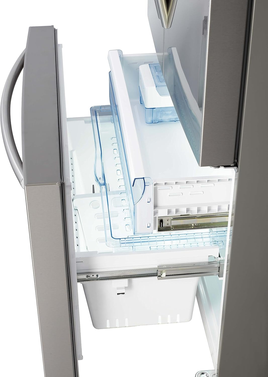 HISENSE Mkgnf536 ED Réfrigérateur/Congélateur/A + +/177,4 Cm Hauteur/322 Kwh/An/417 L Refroidissement Partie/119 L Partie Congélateur/Distributeur D'Eau/Réglage De La Température Séparés/Inox