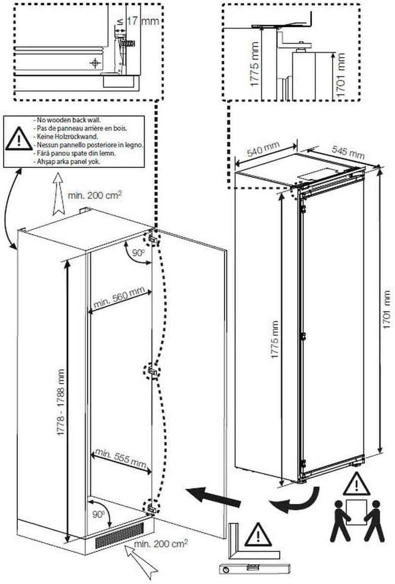 Congélateur Intégrable À Glissière 220L - BFNA247E40SN