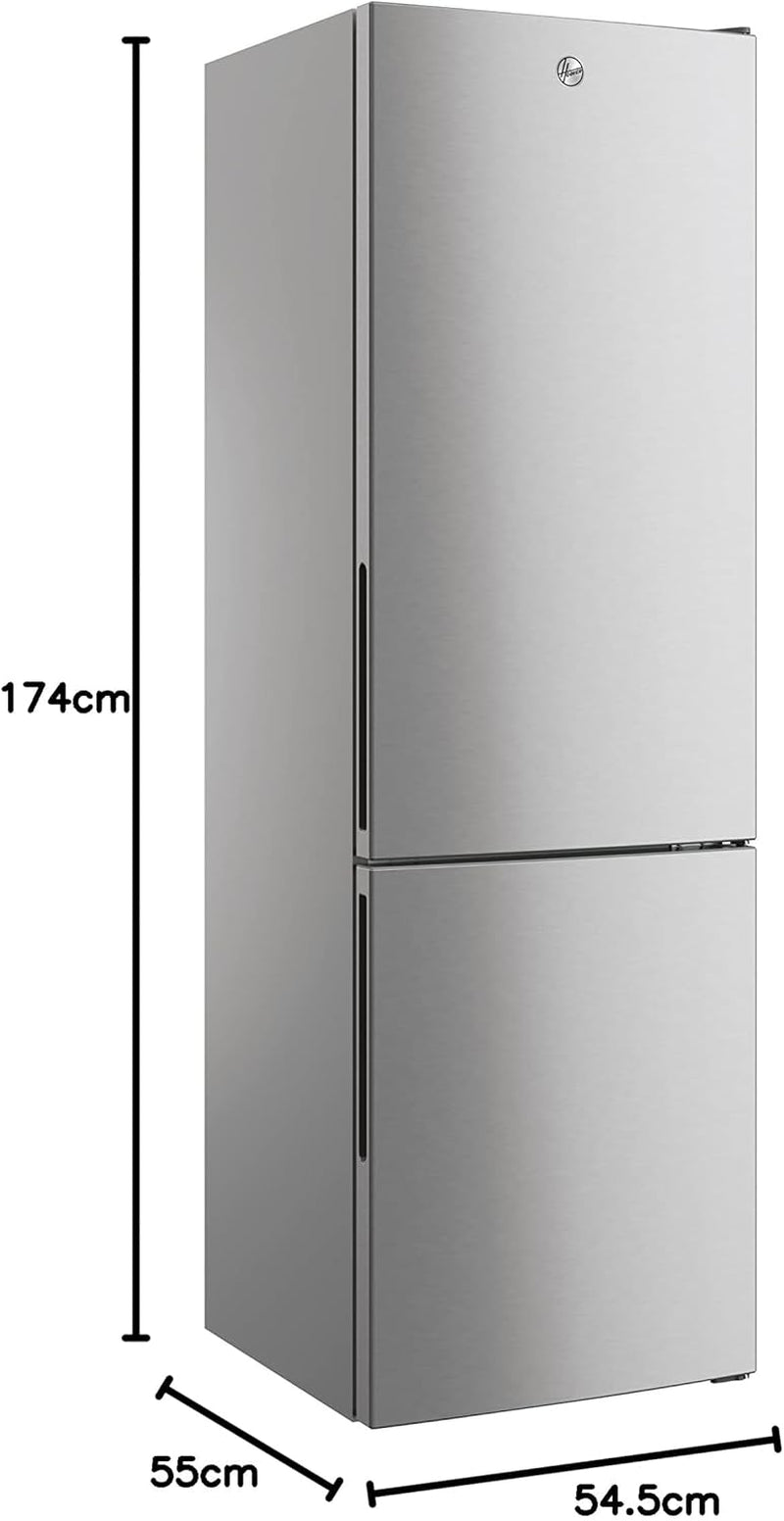 H-FRIDGE 300 HOCT3L517ES2 Frigo-Congélateur 2D Autonome, Technologie Low Frost, Fonction De Superrefroidissement, Affichage Électronique, Classe Énergétique E, Argent