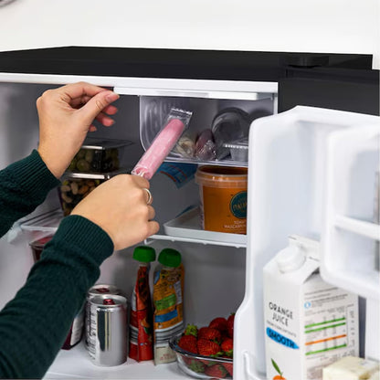 Minifrigo Bar Pour Chambre Ou Bureau 48L Et Congélateur De 5L Avec Lumière LED Et Température Réglable 0°/10°C – Consommation Énergétique Réduite 85 W Étagère Pratique Pour Boissons Et Porte