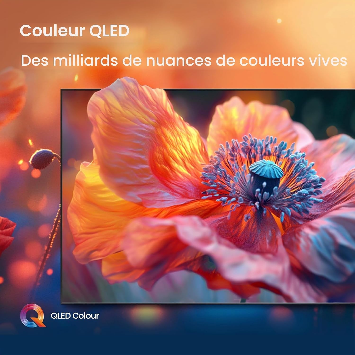 Hisense Smart TV 50 Pouces 50E7Q QLED 4K UHD Téléviseur, Dolby Vision Atmos, Mode Sport IA MEMC, HDR, VIDAA Avec Youtube, Netflix, Disney+, Canal +, Commande Vocale Alexa