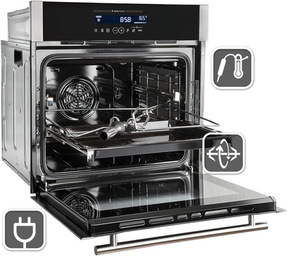 KKT Kolbe/Premium-Four Encastré 60Cm / 70L / 3,2Kw / Nettoyage À La Vapeur/Rôtisserie/Fonction Pizza/Air Chaud / EB8016ED
