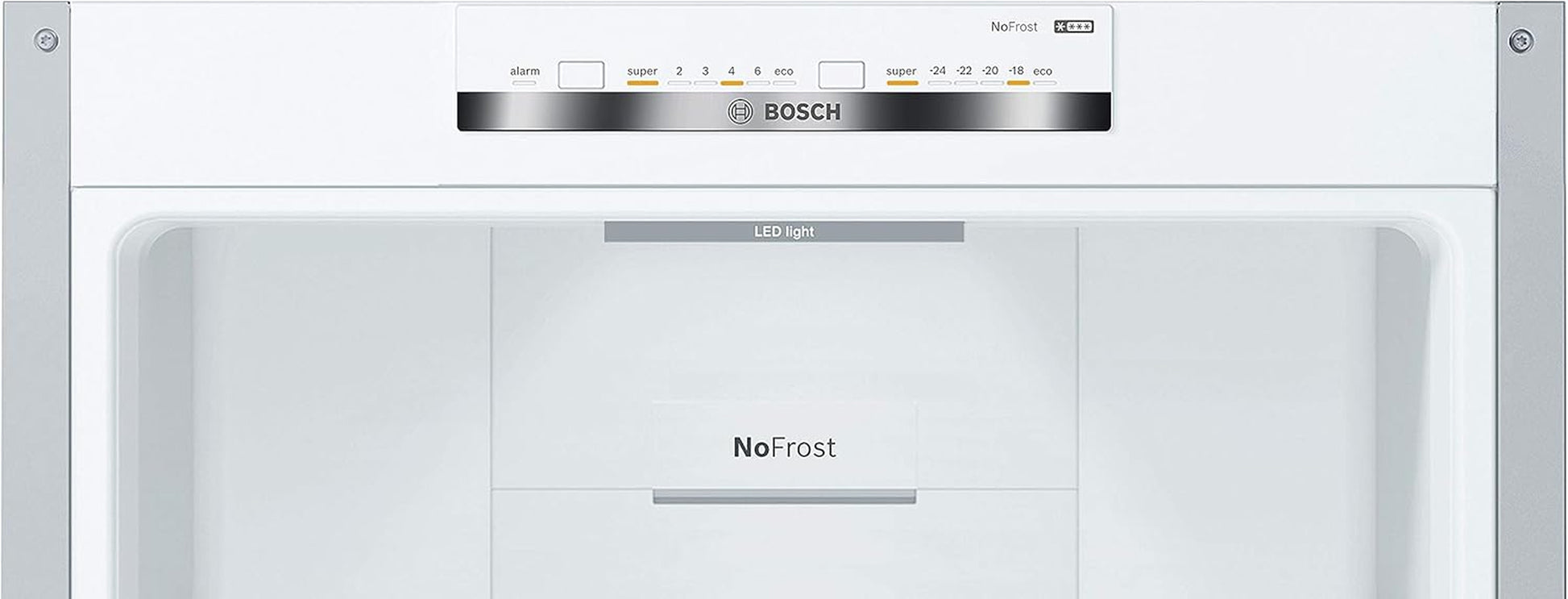 KGN36VLED Série 4 Réfrigérateur Combiné Pose-Libre - 326 L - 186 X 60 (H X L) - Inox