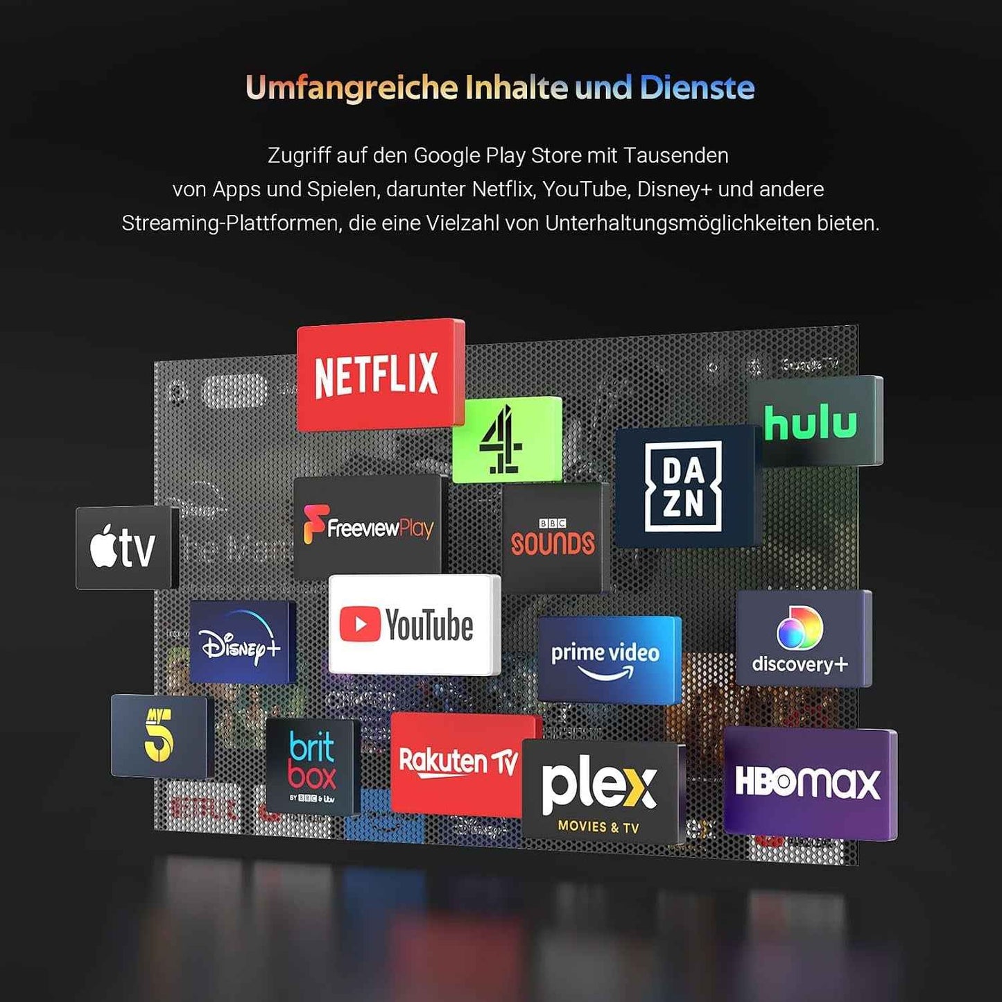 S50 Smart TV 50 Pouces(127Cm), Andriod TV 4K UHD, HDR10, Dolby Audio, Google Assistance, Bluetooth Triple Tuner (DVB-C/S2/-T2), Dazn/Disney+/Netflix/Prime Video/Youtube, Wifi