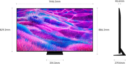 TV AI Mini LED 65 Pouces Neo QLED QN80F 4K Smart TV, Quantum Matrix Core, Processeur NQ4 AI Gen2, Wifi, Airplay, HDR, Q-Symphony, OTS Lite, Knox Security, Gaming Hub, Bixby, Dolby Atmos