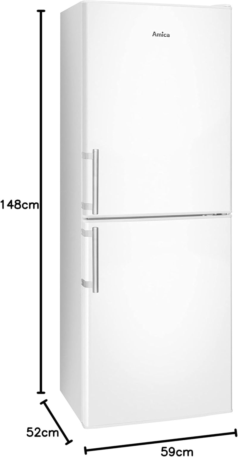 Amica KGC 384 110W Réfrigérateur-Congélateur - 55 Largeurs, Blanc, Classe D'Efficacité Énergétique C