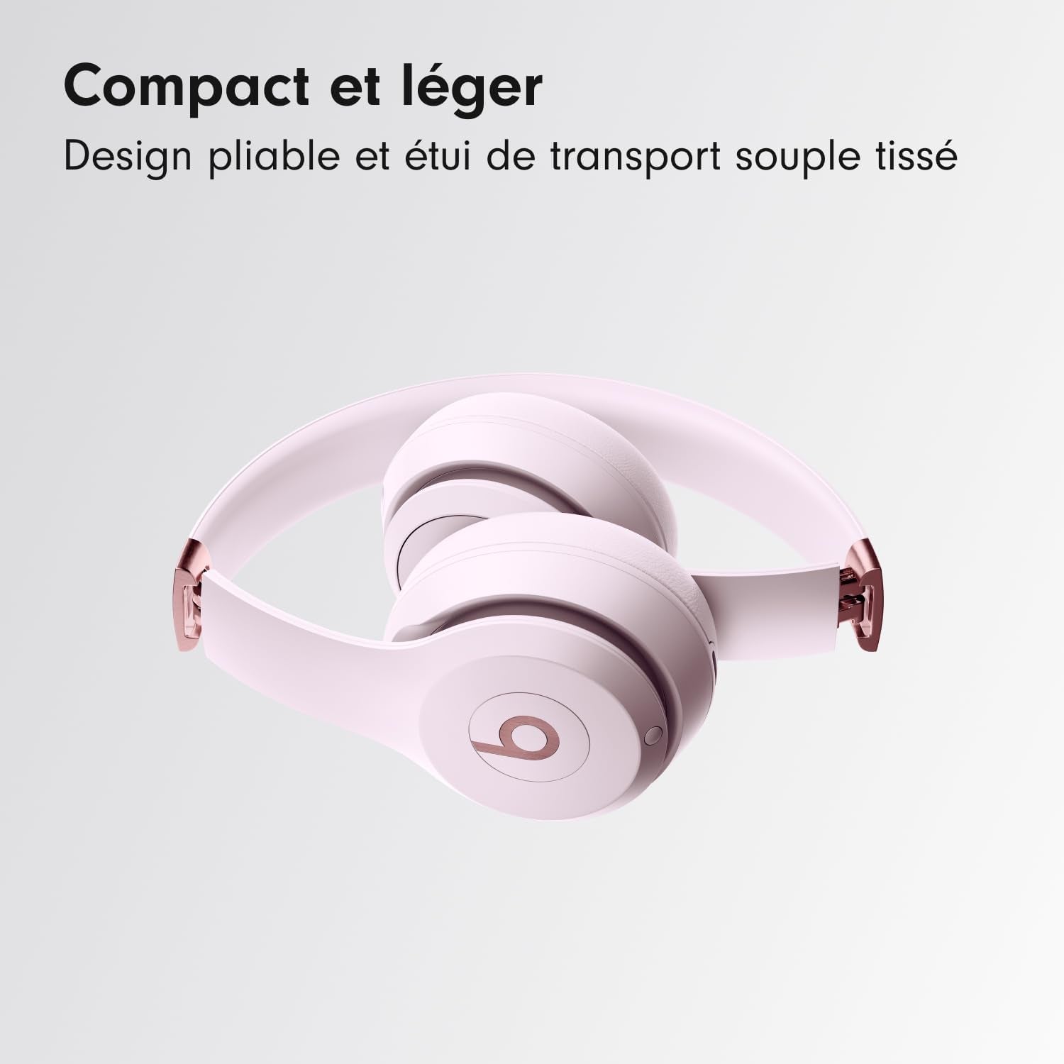 Solo 4 – Casque Supra-Auriculaire Sans Fil Bluetooth, Apple Et Android Compatible, 50 Heures D’Autonomie - Rose Pâle