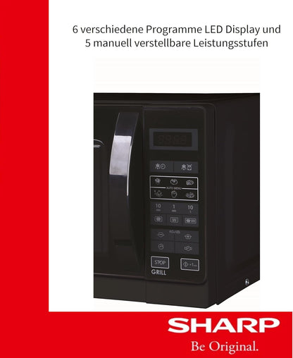 Micro-Ondes 2 En 1 Avec Grill R642BKW, 20 L, Noir