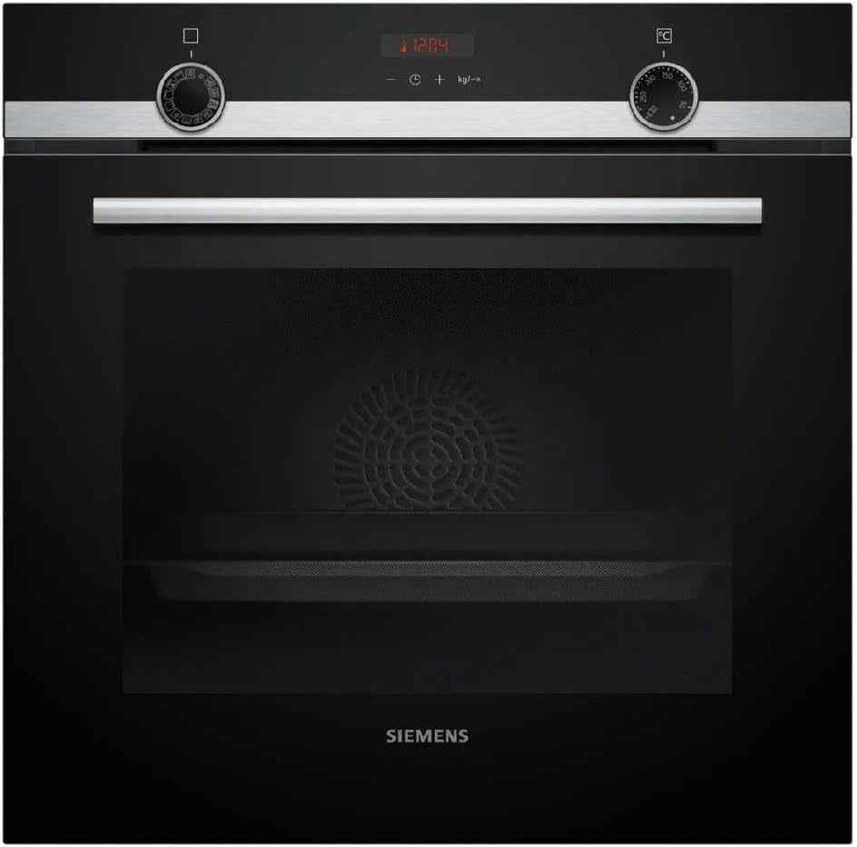 Siemens HQ574AER3, Iq300 Four Encastrable Avec Assistance À La Vapeur, 60 X 60 Cm, Nettoyage Pyrolyse, Chauffage Rapide, 10 Programmes Automatiques, Air Chaud 3D, Extracteurs Télescopiques, Acier