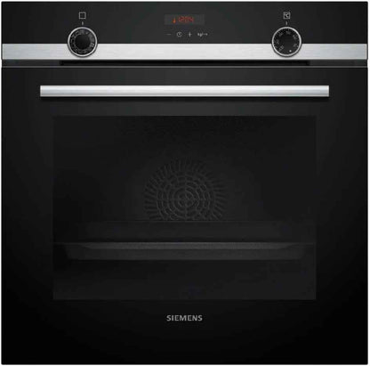 Siemens HQ574AER3, Iq300 Four Encastrable Avec Assistance À La Vapeur, 60 X 60 Cm, Nettoyage Pyrolyse, Chauffage Rapide, 10 Programmes Automatiques, Air Chaud 3D, Extracteurs Télescopiques, Acier