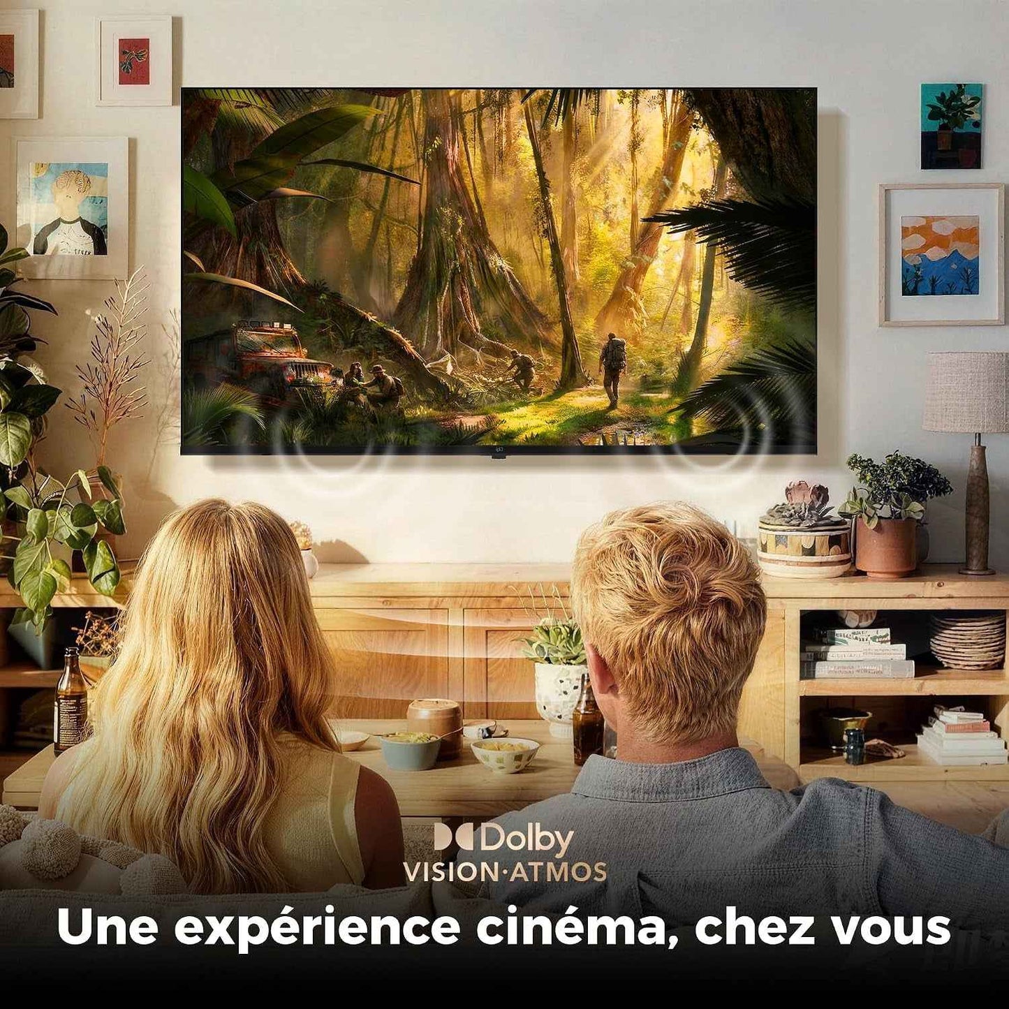 Smart TV 43 Pouces Téléviseur 4K UHD Google TV Écran Plat 60Hz MEMC | Image 4K HDR10, Dolby Vision, Son Immersif Dolby Atmos, Technologie MEMC Fluide, Chromecast Intégré, Google TV